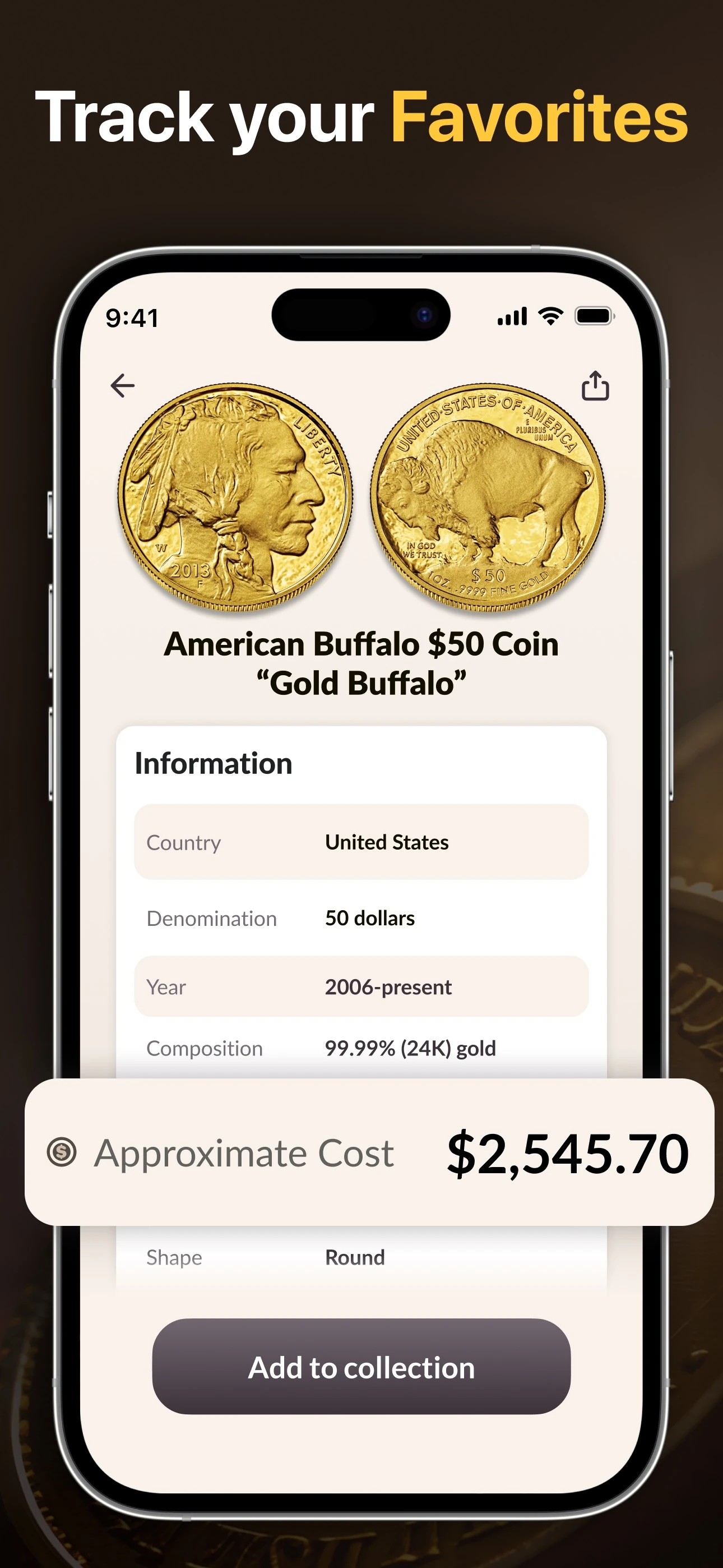 Track your Favorites